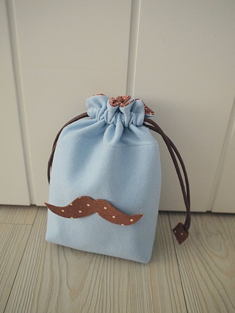 hairmo。翘胡子拍立得束口相机袋-蓝(mini系列) - 相机包/相机袋 - 其他材质 蓝色