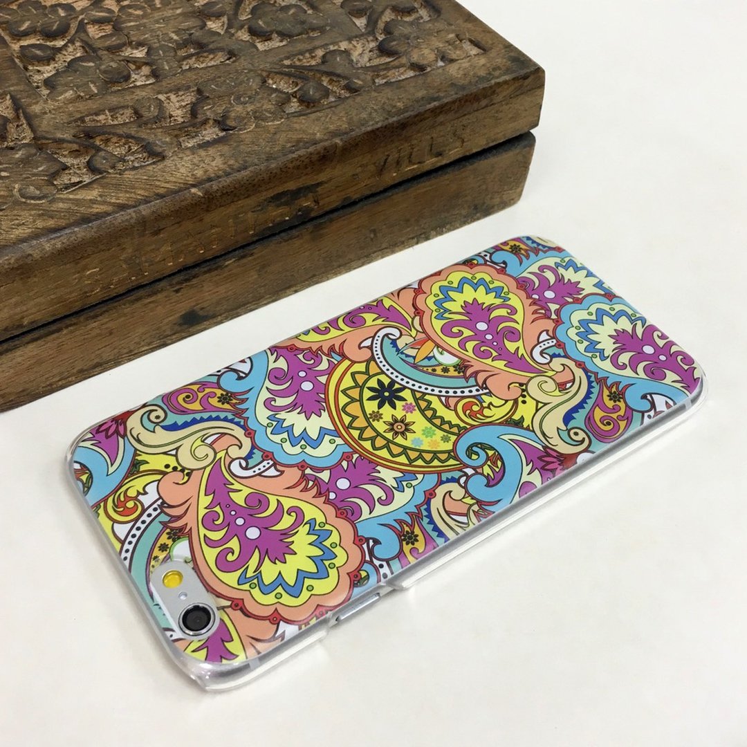 香港原创设计 Paisley 腰果花图案 iPhone X,  iPhone 8,  iPhone 8 Plus, iPhone 7, iPhone 7 Plus, iphone 6/6S , iphone 6/6S PLUS, Samsung Galaxy Note 7 透明手机壳 - 其他 - 塑料 