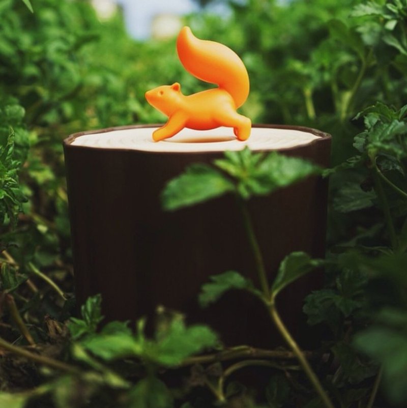 QUALY 松鼠爱森林 - 卷筒卫生纸盒 - 其他 - 塑料 咖啡色