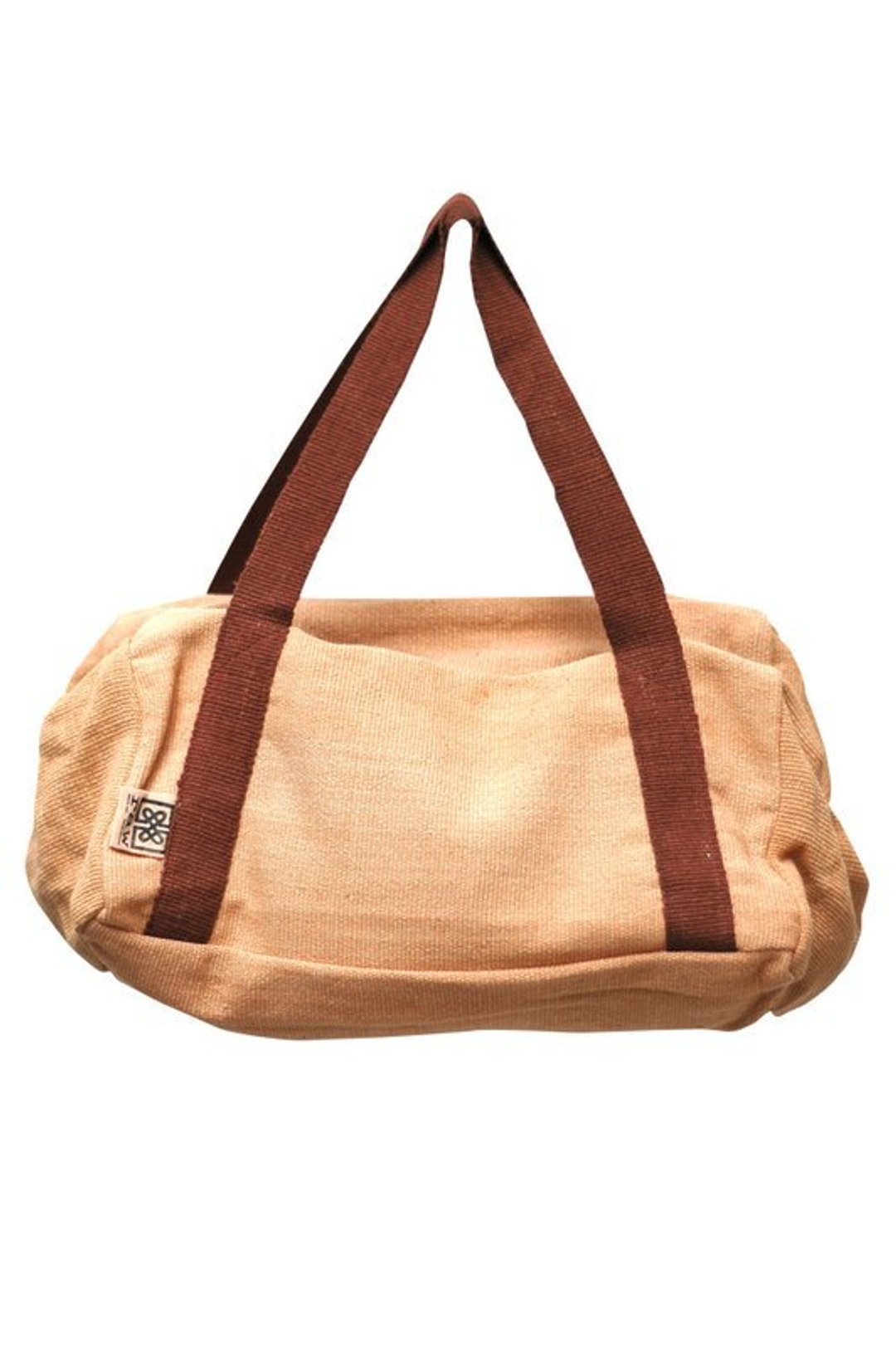 纯棉手织包-great bags for light travel-米色 最后ㄧ只 - 侧背包/斜挎包 - 棉 咖啡色