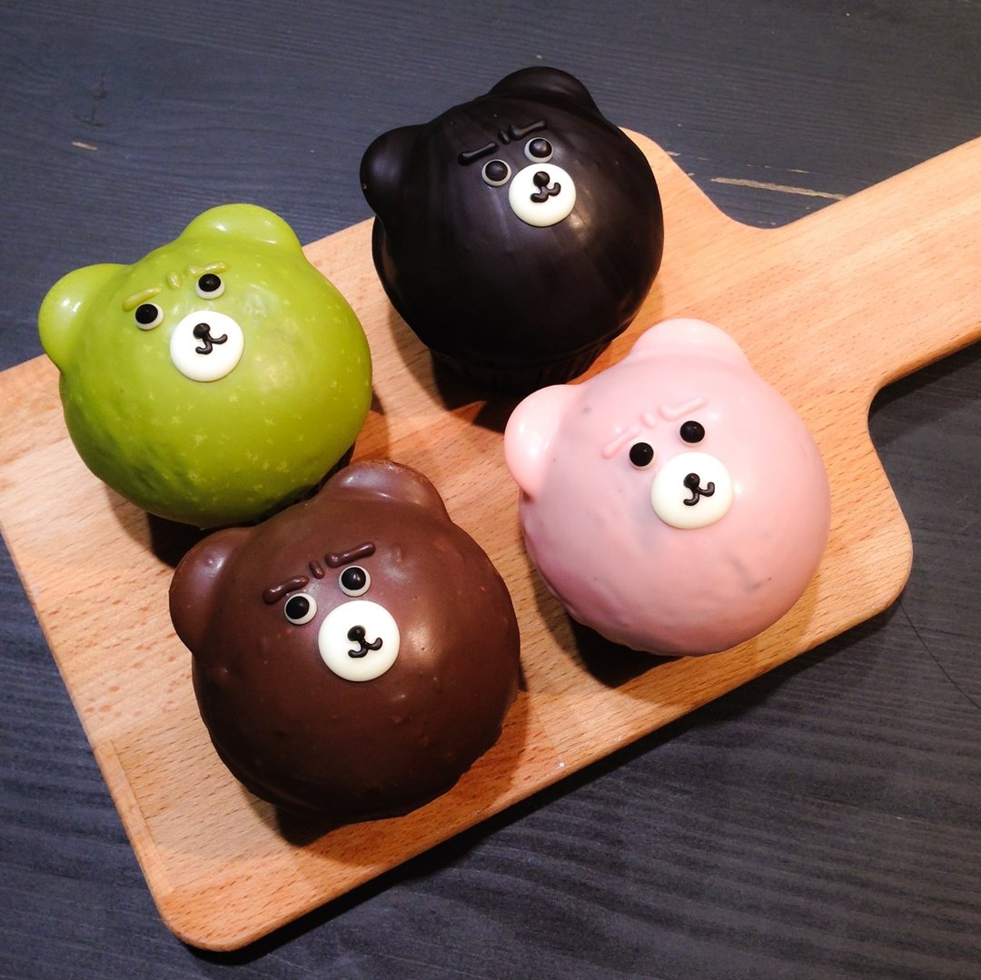 【黑熊先生巧克力布朗尼】胖胖熊杯子蛋糕 - 其他 - 新鲜食材 多色