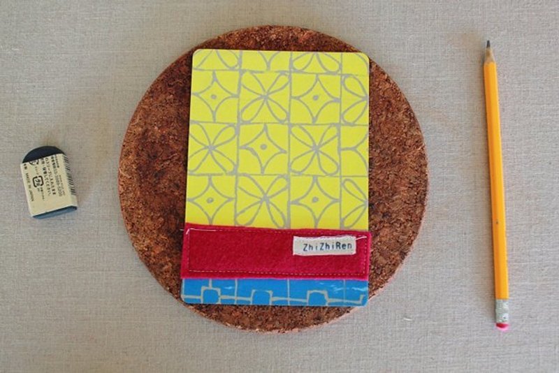 【ZhiZhiRen】老屋系列 – 花磁砖明信片 - 卡片/明信片 - 纸 黄色