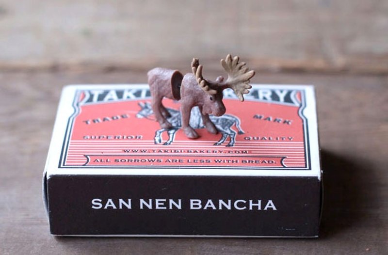 (((麋鹿)))单边耳针 - 耳环/耳夹 - 硅胶 卡其色