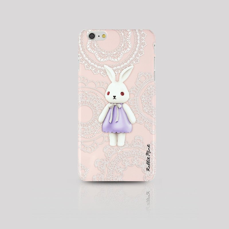 (Rabbit Mint) 薄荷兔手机壳 - 蕾丝布玛莉 Merry Boo - iPhone 6 Plus (M0019) - 手机壳/手机套 - 塑料 粉红色