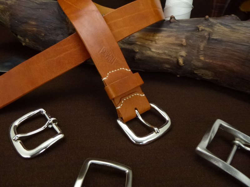 欧洲植鞣皮带 口字型皮带头款 - 其他 - 真皮 咖啡色