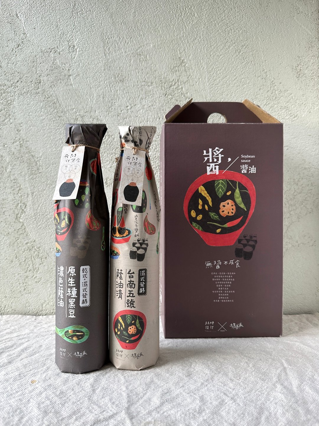 土生土长_台南五号荫油清 vs. 原生种黑豆浓色荫油双入组礼盒 - 酱料/调味料 - 新鲜食材 
