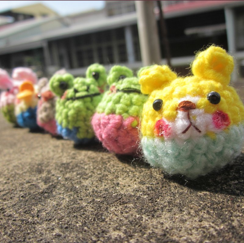 Chiau毛线动物饰品(球) - 玩偶/公仔 - 其他材质 多色