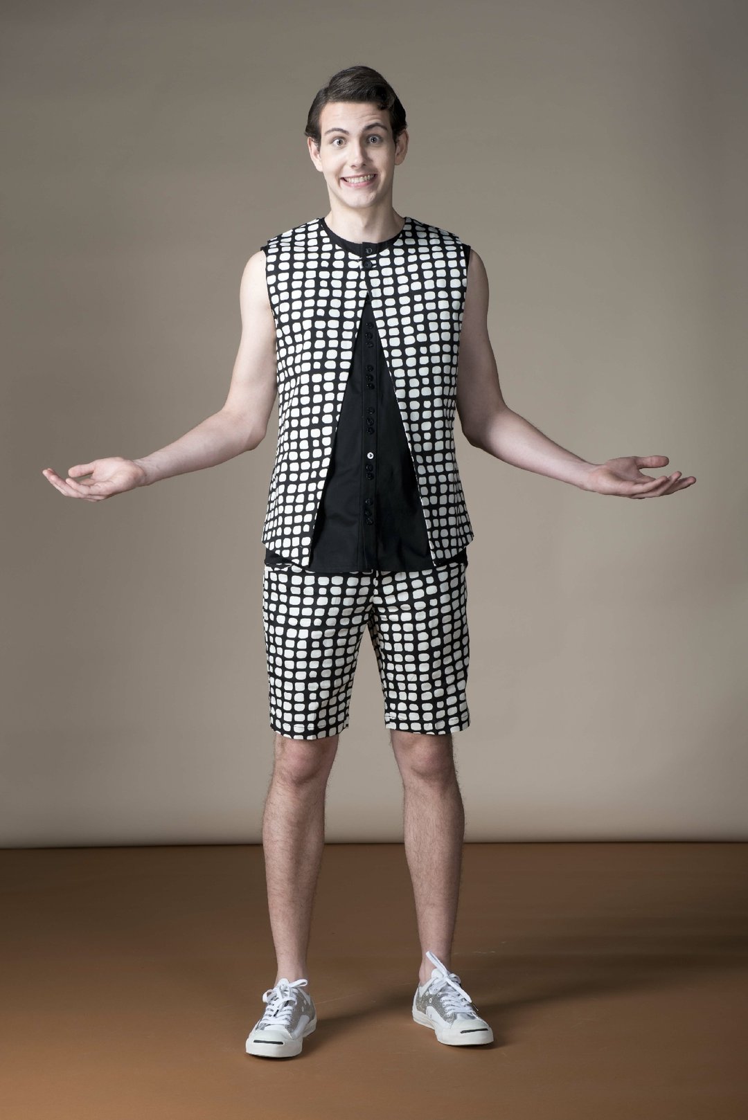 Sevenfold Op Dot Special Vest (Black) 欧普圆点特殊背心 (黑) - 男装背心 - 棉 