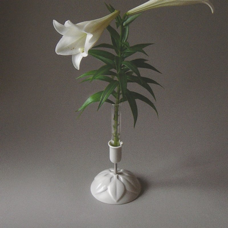 独 白 〈花器．烛台〉 - 植栽/盆栽 - 其他材质 白色