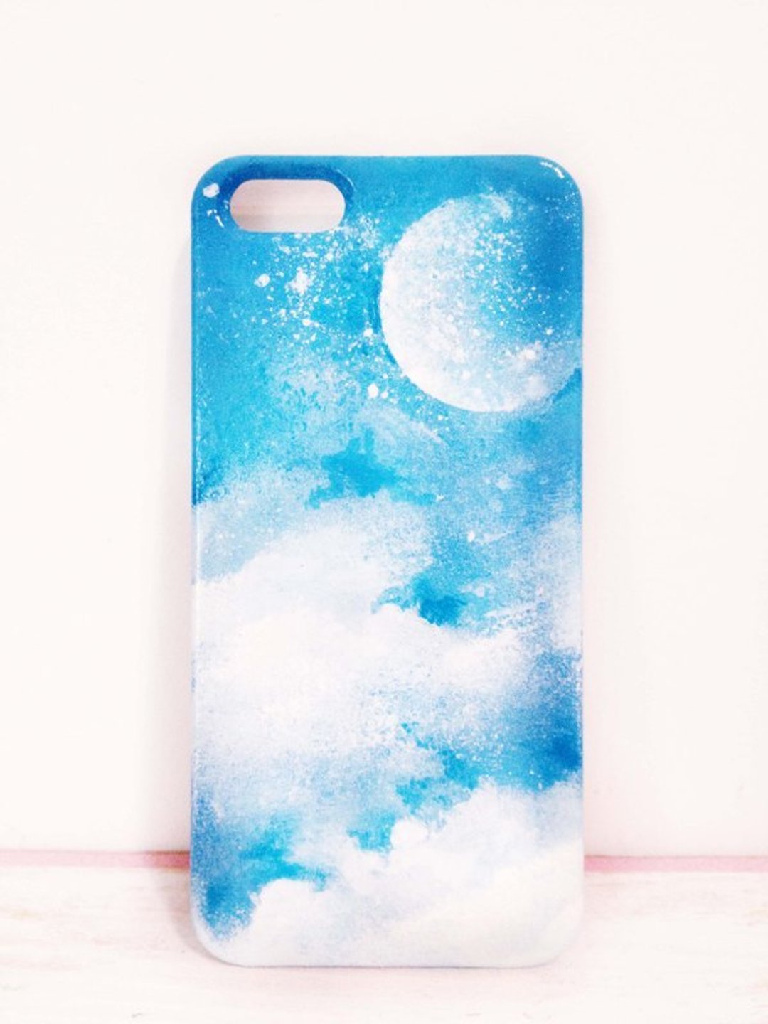 Sweet4Girls 独家 设计 手绘 手机壳 宇宙 月球星空款 ○★ iPhone 6/5/5s/4s - 手机壳/手机套 - 防水材质 