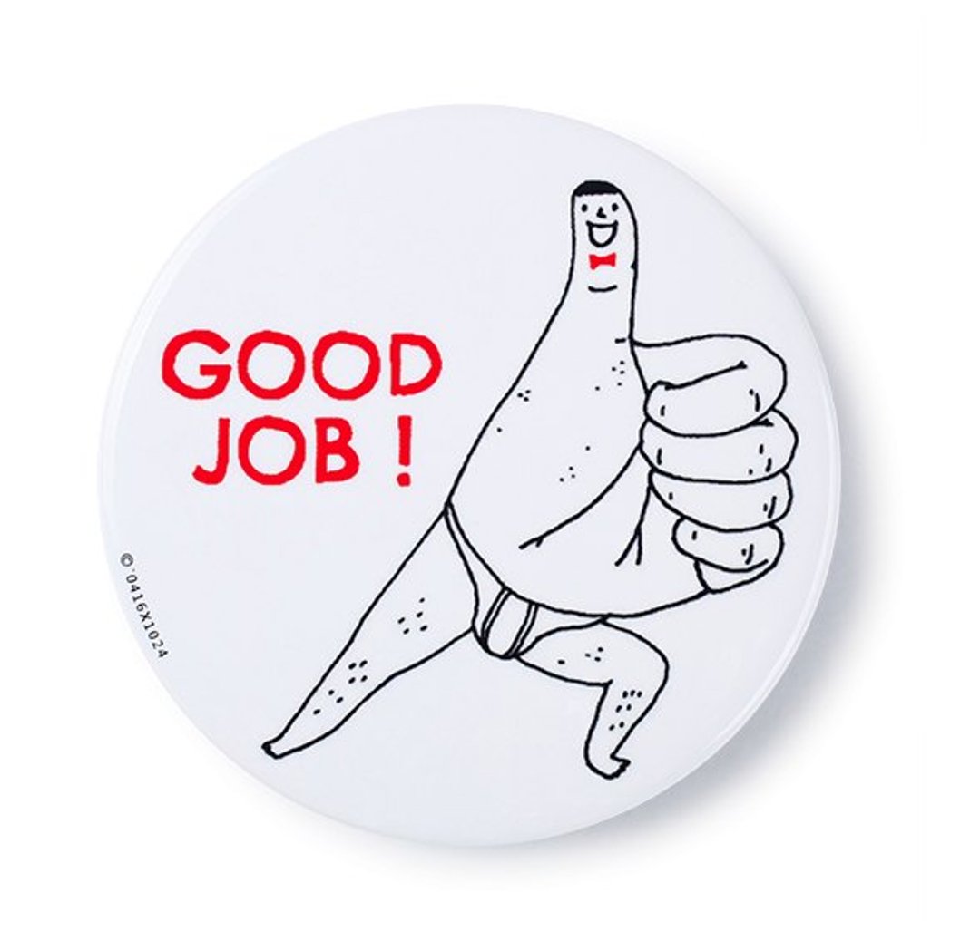Good job／徽章 - 徽章/别针 - 其他金属 白色