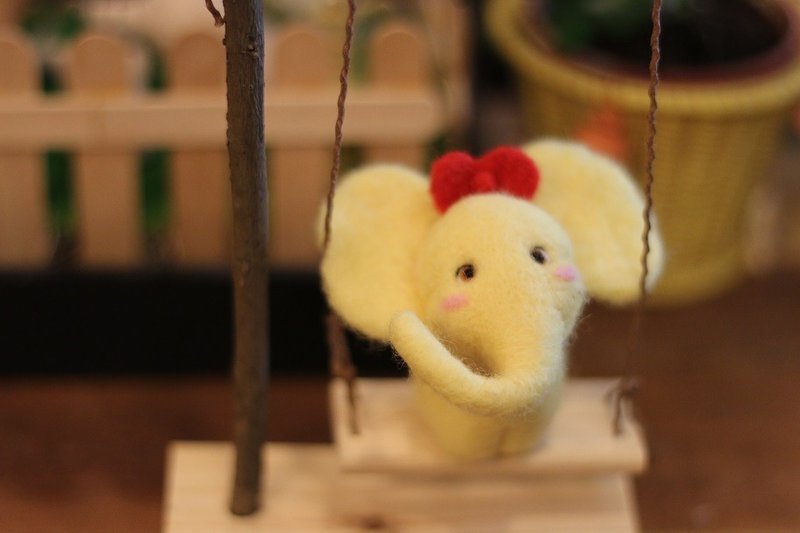 疗愈可爱大象荡秋千 - 其他 - 其他材质 