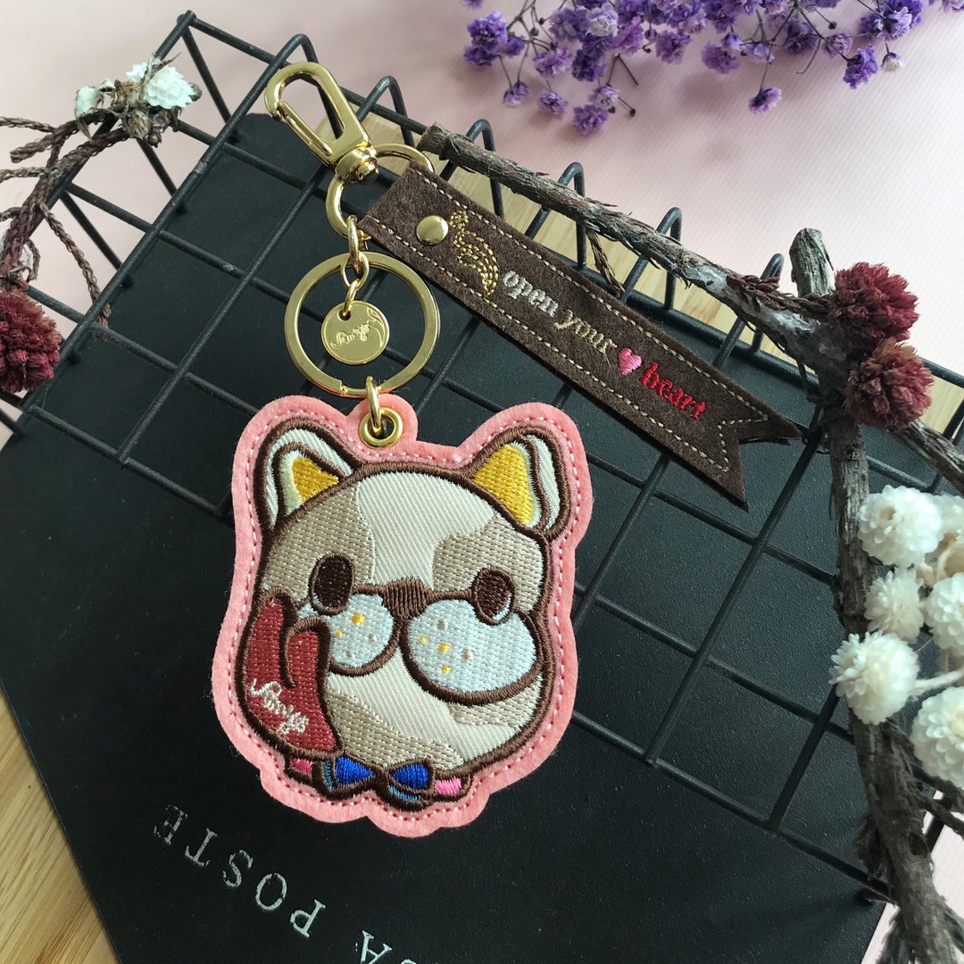 Amy's 狗狗 织带系列x钥匙圈.挂饰 - 吊饰 - 绣线 多色