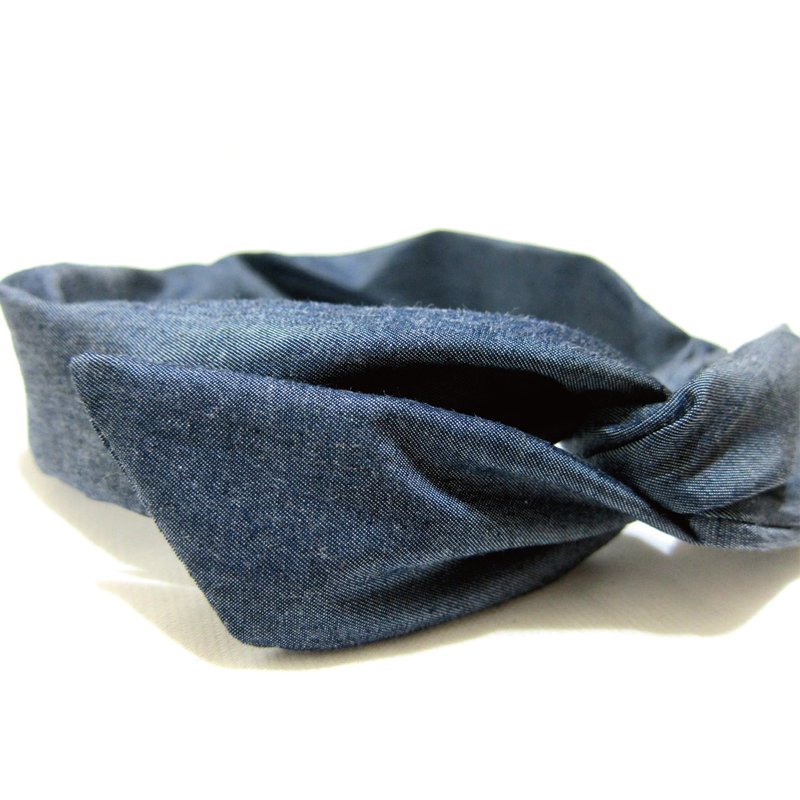 嫉妒 好烦姐姐 铝线发带 牛仔 百搭 - 发饰 - 其他材质 蓝色