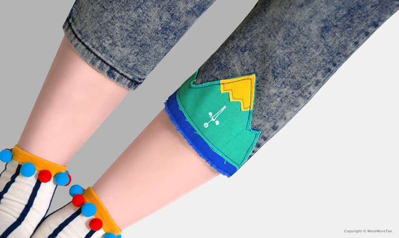 【最后一件】无辜歪头山先生／小淘气七分牛仔裤 - 女装长裤 - 其他材质 多色