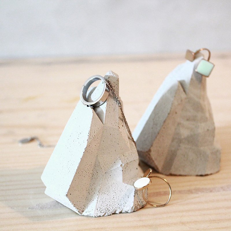 几何水泥冰山/工业风摆饰/饰品架 - 摆饰 - 水泥 灰色