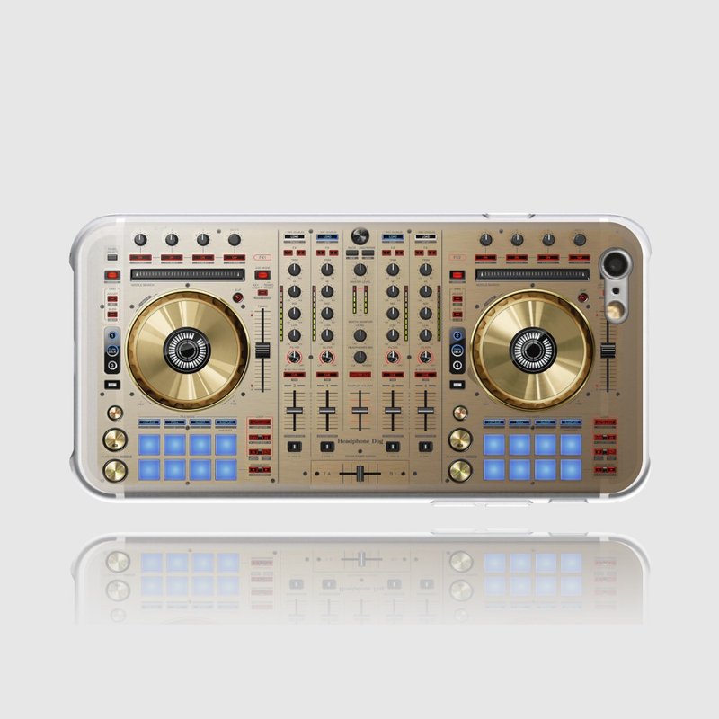 HeadphoneDog太空DJ手机壳_太空黑/金 - 手机壳/手机套 - 塑料 金色