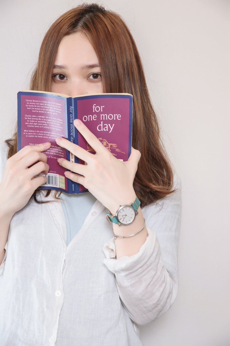 真皮手工表带 - 天空蓝（可订制、女款）不含手表 - 女表 - 真皮 多色