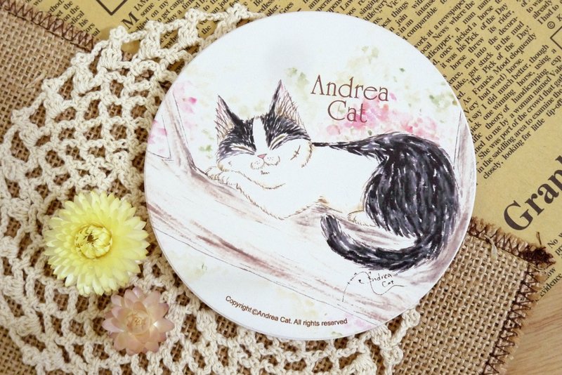 富丽街的猫陶瓷杯垫系列/布鲁斯的睡姿 - 灯具/灯饰 - 其他材质 多色