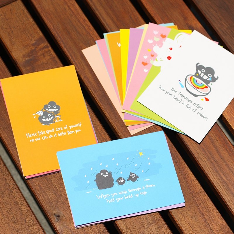 Dustykid Postcard 明信片组合包 - 卡片/明信片 - 纸 