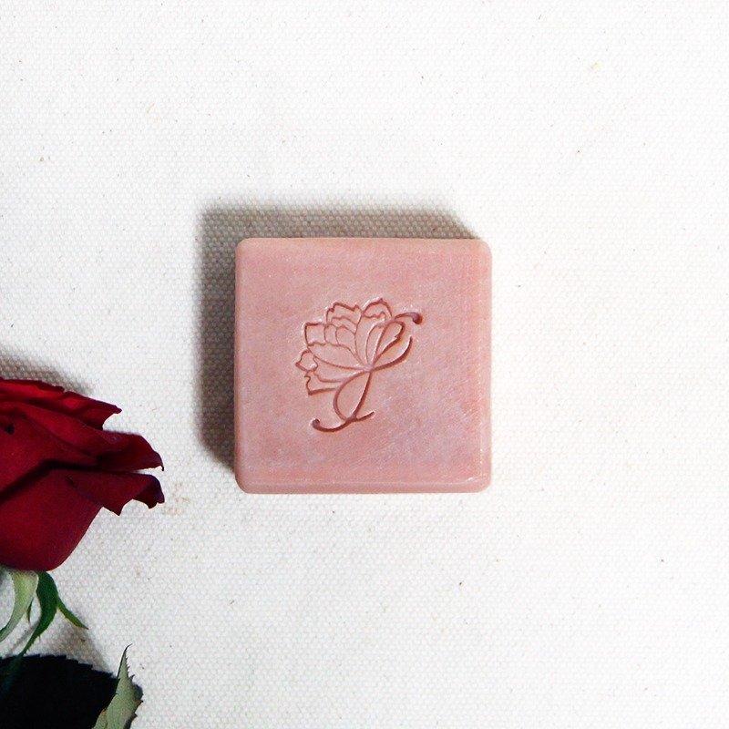 橙花玫瑰皂｜干燥肌、全肤质适用  有机玫瑰纯露 - 肥皂/手工皂 - 植物．花 红色