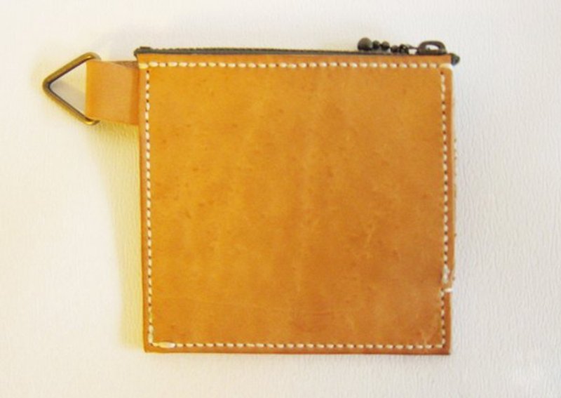 纯手工皮制 铁塔零钱包 (附腕带) - 零钱包 - 真皮 