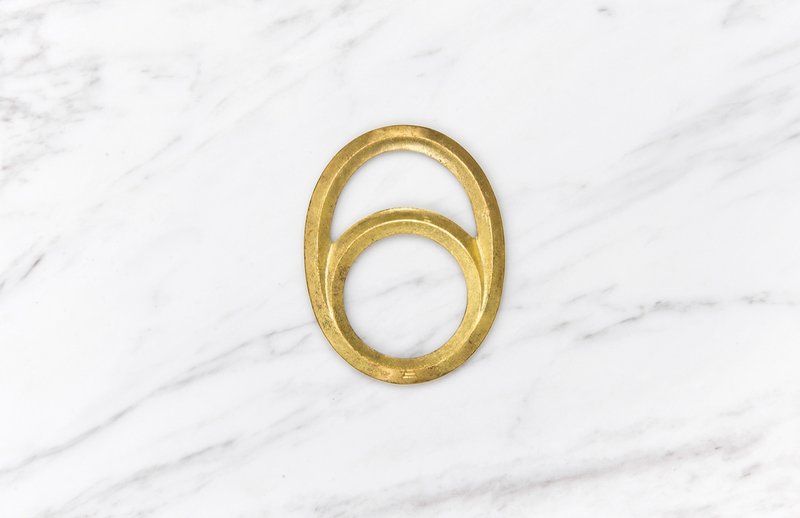 FUTAGAMI 铜铸 开瓶器‘日蚀’ NISSHOKU  Brass Bottle Opener - 开瓶器/开罐器 - 其他金属 金色