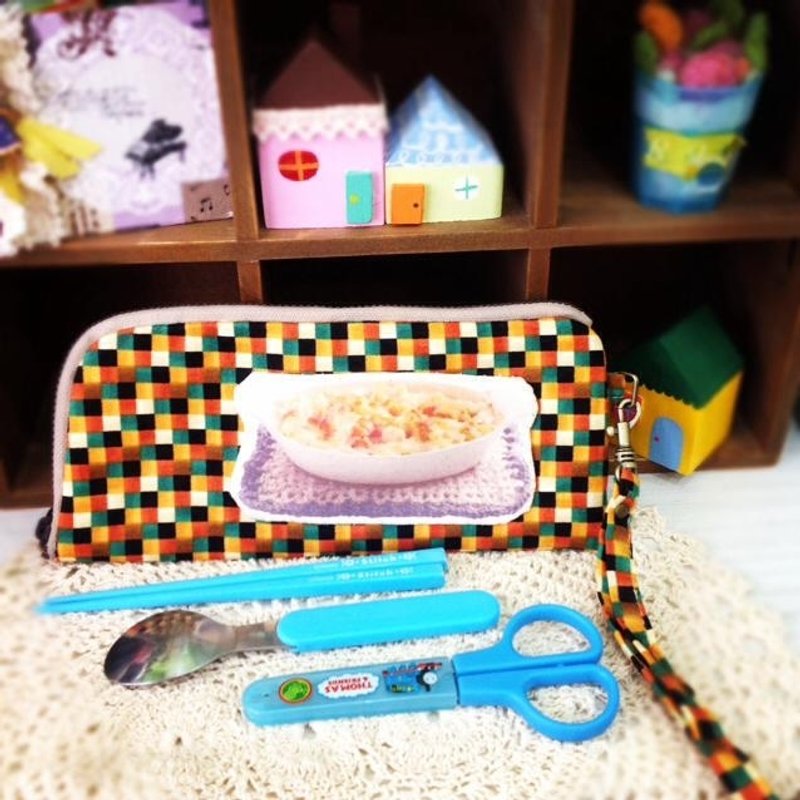 【来盘卷卷面】宝宝环保餐具袋 - 其他 - 棉．麻 蓝色