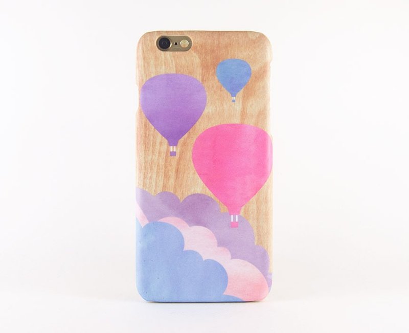 热气球缓缓升空::手机壳 - 手机壳/手机套 - 塑料 粉红色