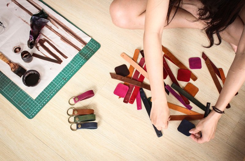 ▎Shekinah ▎手工皮革 -手染色服务 - 其他 - 真皮 咖啡色