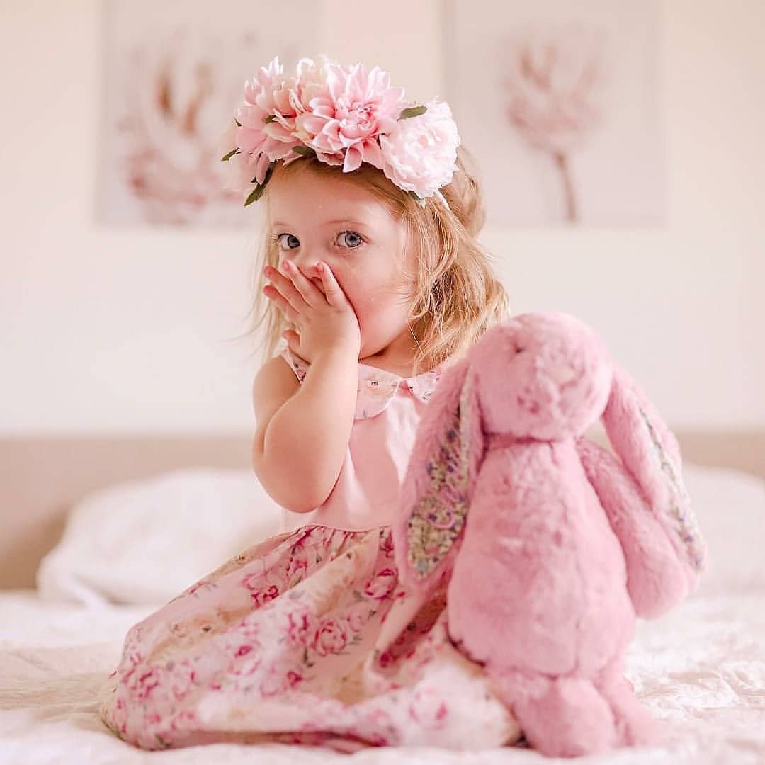 Blossom Tulip Bunny 粉嫩粉碎花兔 31cm - 玩偶/公仔 - 聚酯纤维 粉红色