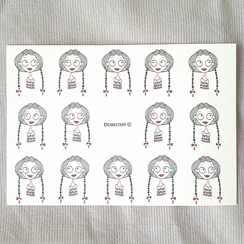 千头万绪明信片-B007 - 卡片/明信片 - 纸 多色