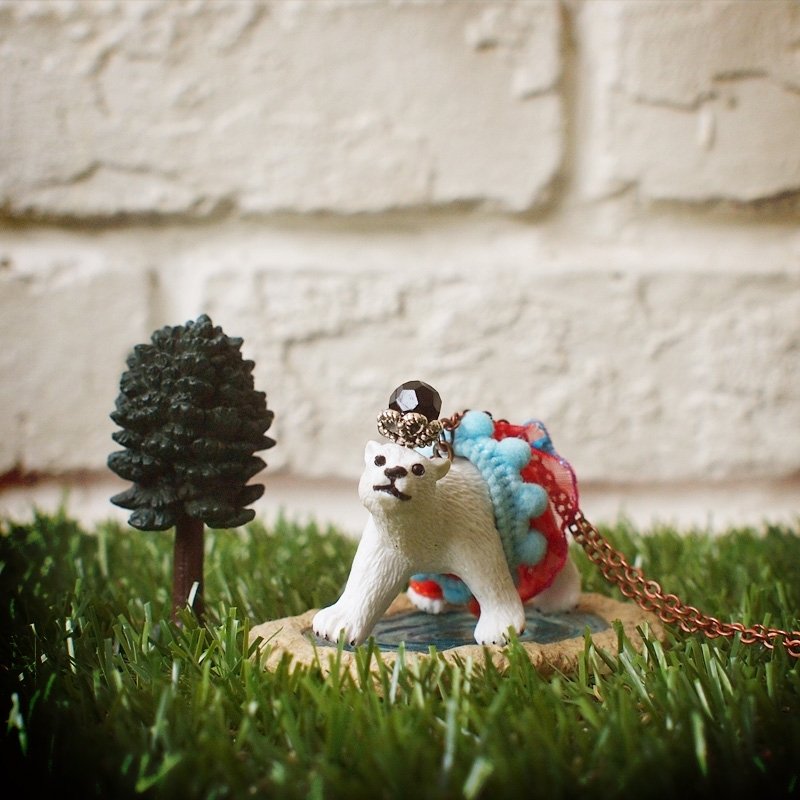 / 动物园 / 华丽的冒险 – 歪歪 why 北极熊 项链 - 项链 - 塑料 白色