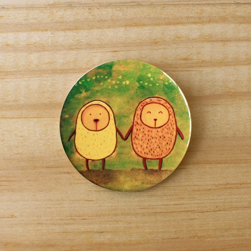 别针 ∣ 情侣 - 胸针 - 其他材质 橘色