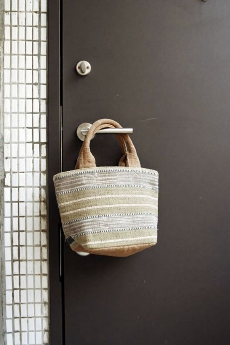 CHIMMUWA 手织棉布托特包 - 手提包/手提袋 - 棉．麻 