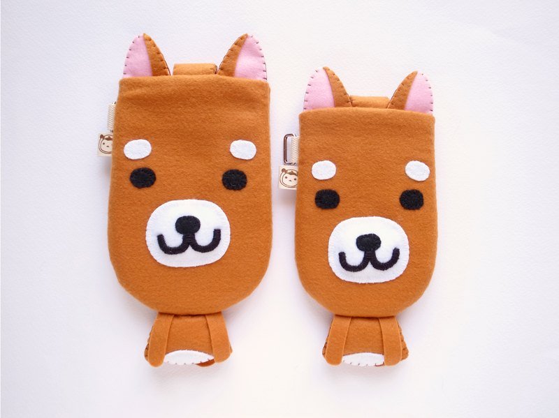 boboSARU 小柴犬 造型磁扣包 - 其他 - 其他材质 咖啡色