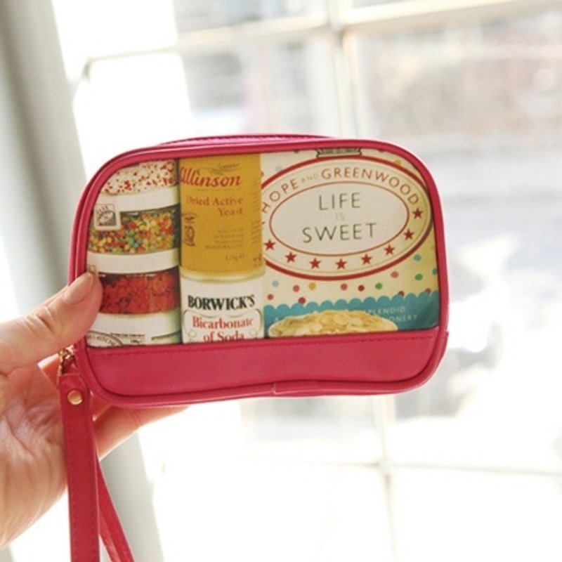 Dessin x Indigo-秘密花园手拿3C包-伦敦(粉),IDG75734 - 手提包/手提袋 - 其他材质 红色