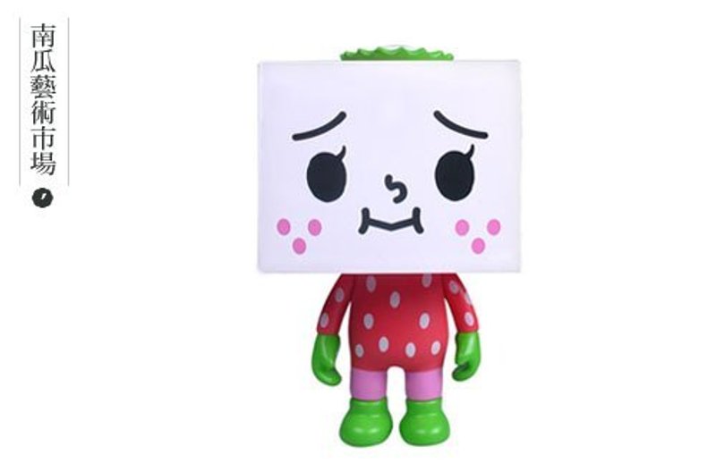 4 inch Strawberry Crown TO-FU 草莓豆腐公仔 - 其他 - 塑料 红色