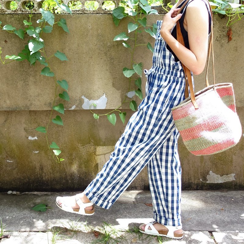 BajuTua /暖暖老东西/ 红绿相间肯亚包 - 侧背包/斜挎包 - 植物．花 绿色