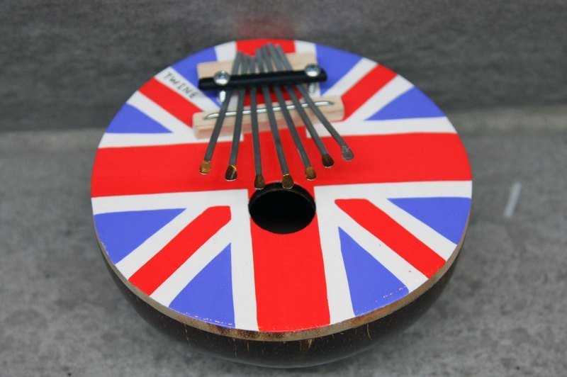 kalimba 椰壳拇指琴 英国国旗 - 玩具/玩偶 - 其他材质 多色