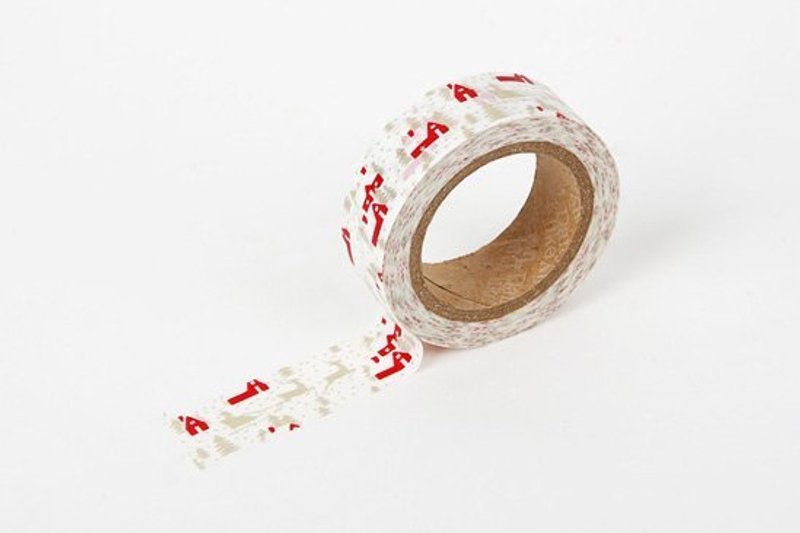 圣诞节 Dailylike 单卷纸胶带10-santa's home (E2D52513) - 纸胶带 - 纸 多色