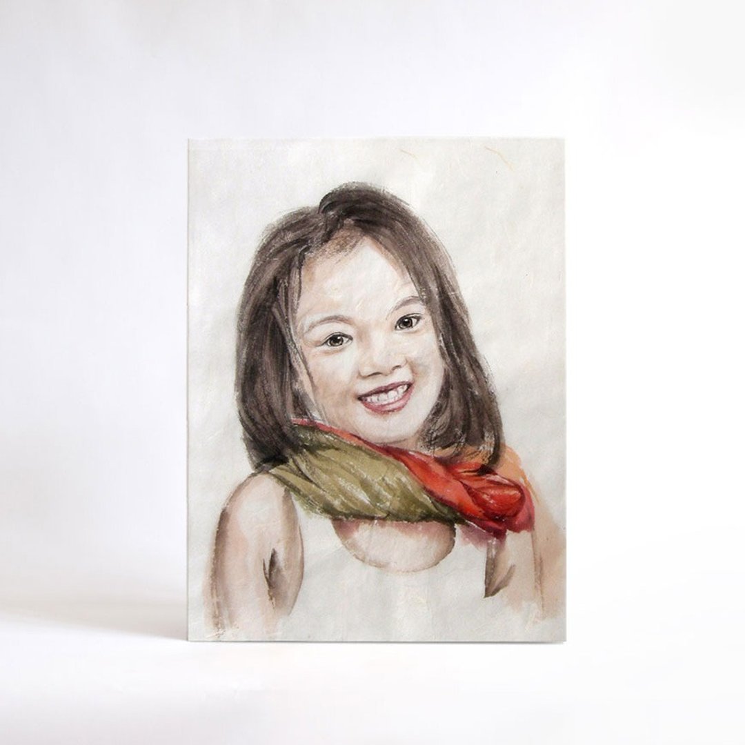 画像定製-赤子心之吾家有女初长成（含框）客厅装饰画无框画 30cmx40cm - 订制画像 - 纸 多色