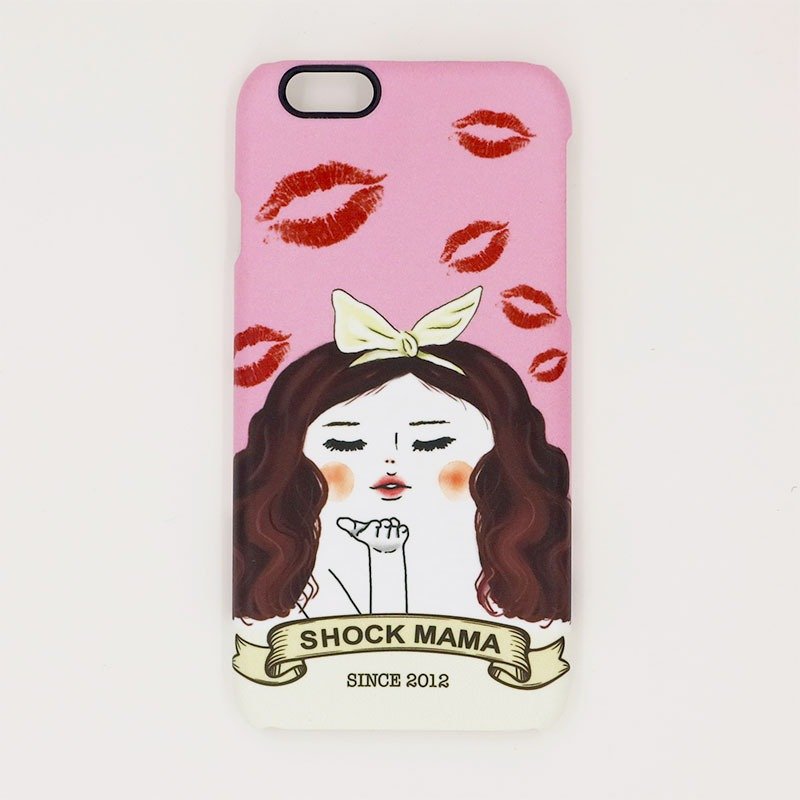 iphone手机壳-kiss kiss蛋定姐 - 手机壳/手机套 - 塑料 粉红色