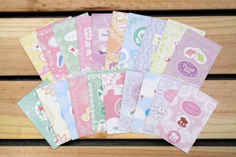 迪梦奇 拍立得边框贴纸组-Love - 贴纸 - 纸 多色