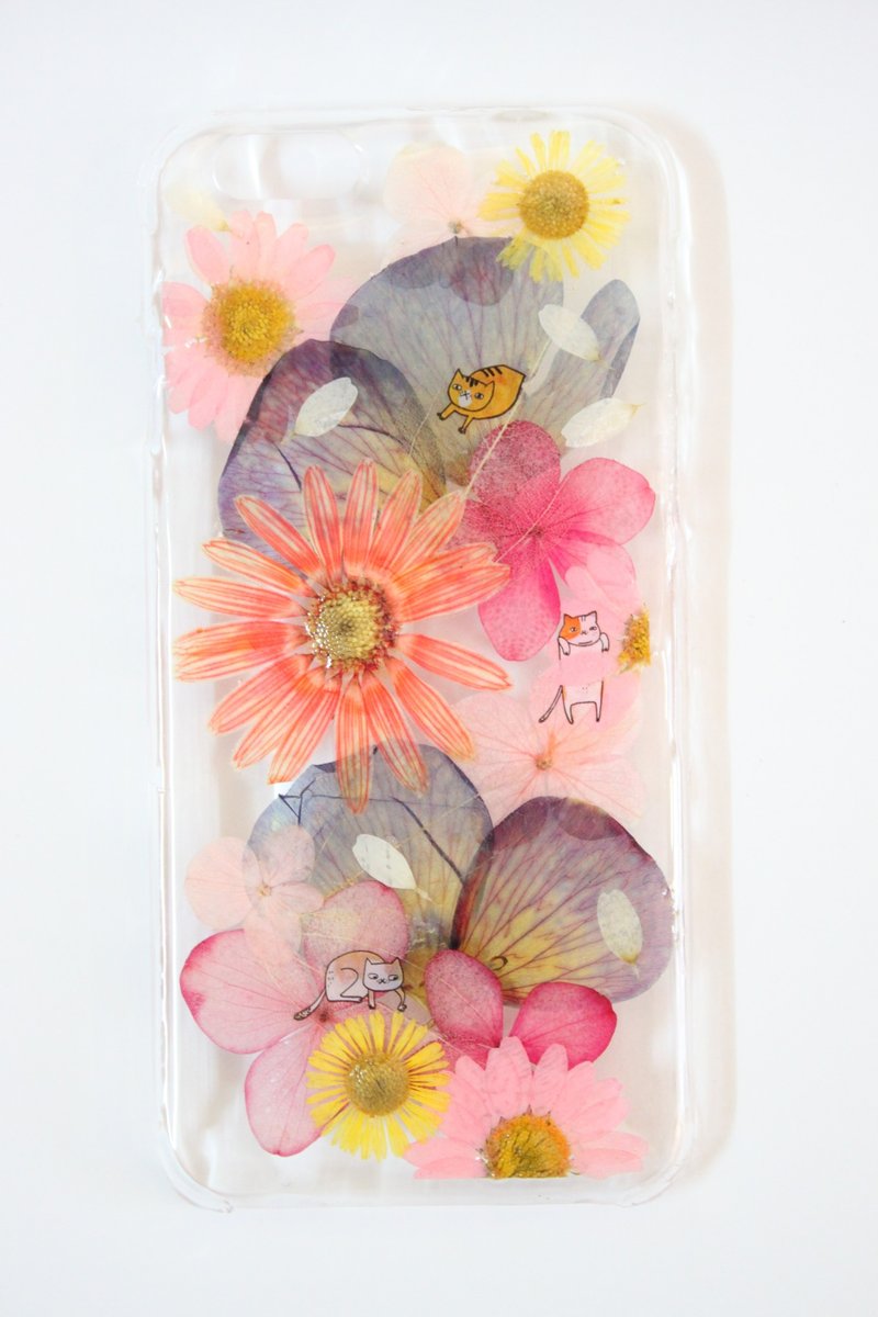 台湾免运 押花手机壳／押花订造 - 手机壳/手机套 - 植物．花 多色