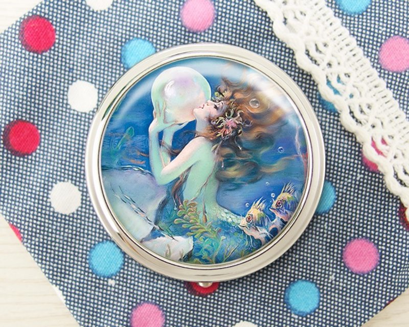 美人鱼 - 饰品收纳盒/收纳用品/镜子盒【Special U Design】 - 收纳用品 - 其他金属 蓝色