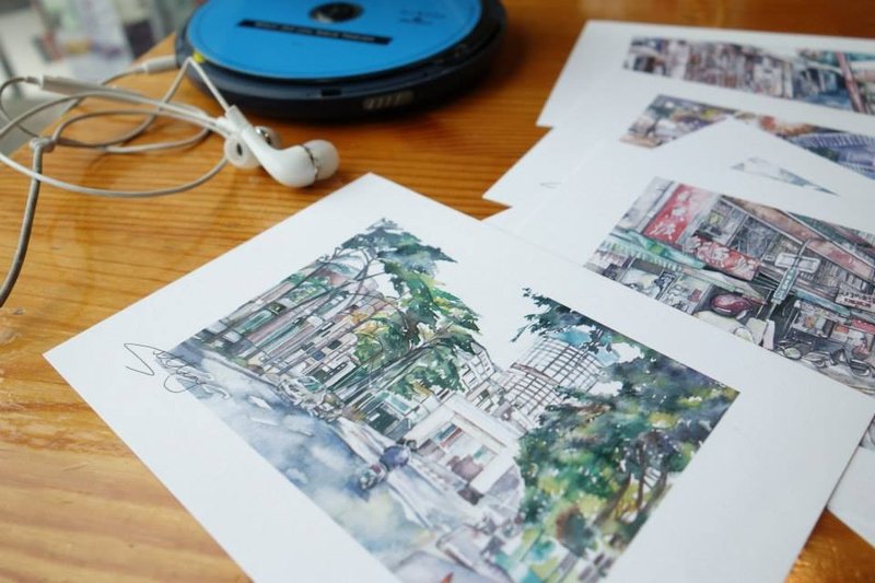 台南街道明信片[限量] - 卡片/明信片 - 纸 卡其色