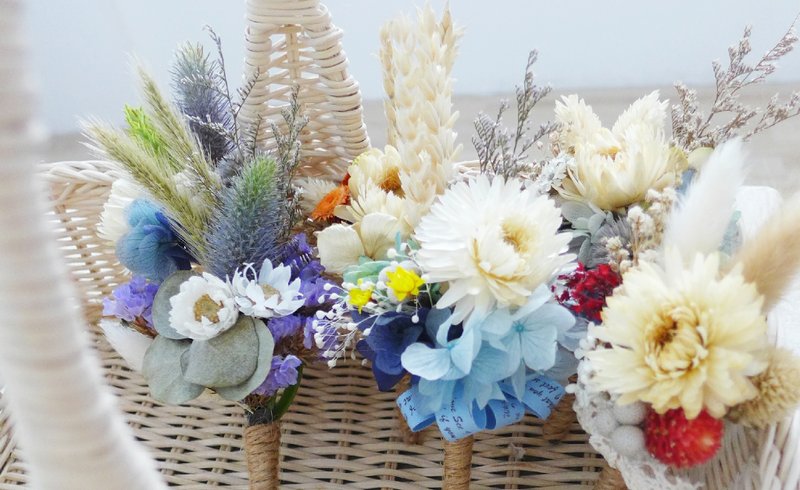 [ Love corsage ] - 胸花圆舞曲六只优惠组合 - 干燥花 - 植栽/盆栽 - 植物．花 多色