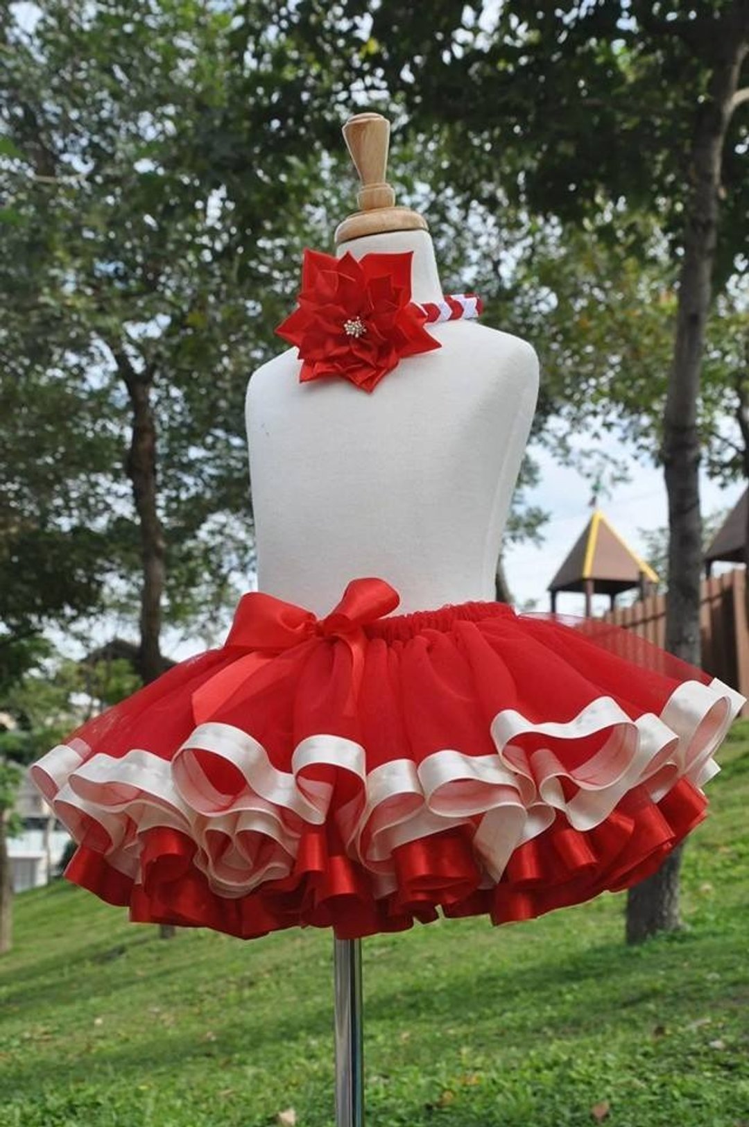 Angel Nina handmade 手作童装 千层梦幻红色澎澎裙 TUTU - 其他 - 其他材质 粉红色