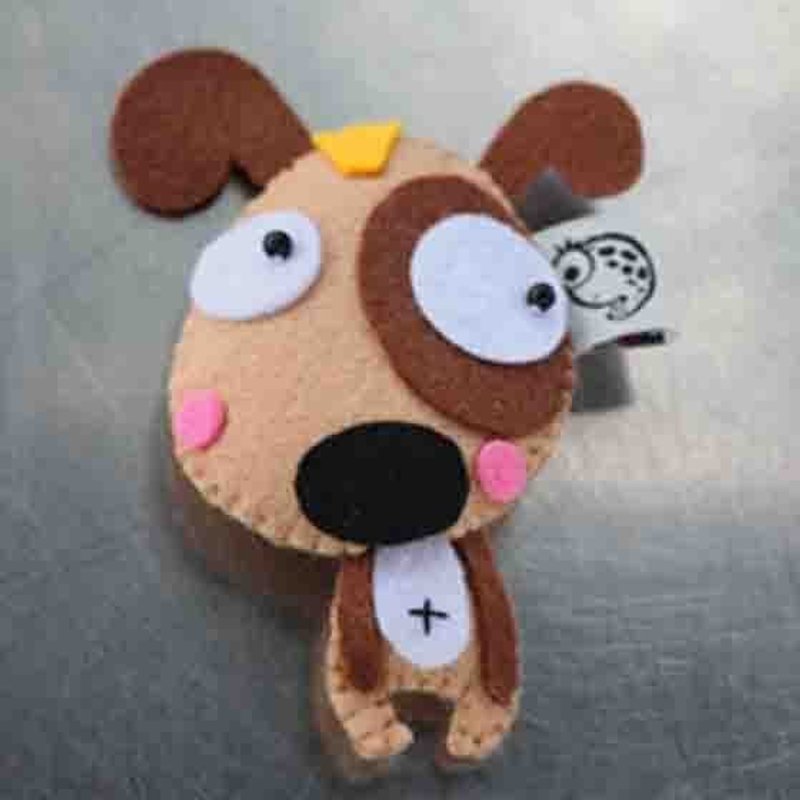 【Hello】顽皮狗不织布磁铁吸 - 其他 - 其他材质 